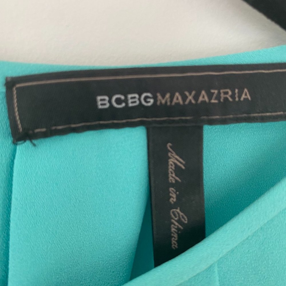 BCBG MAXAZRIA NEW SURF KYMBERLY PLEATED NECK TOP WQR1U609/S380A SIZE M - Picture 5 of 6